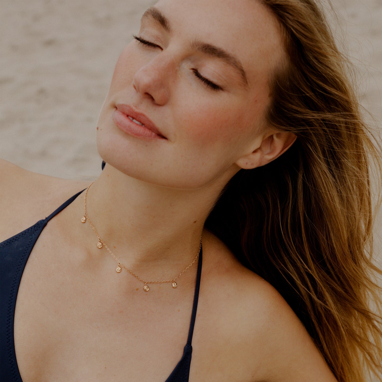 Tides of Time Choker Oro Rosa