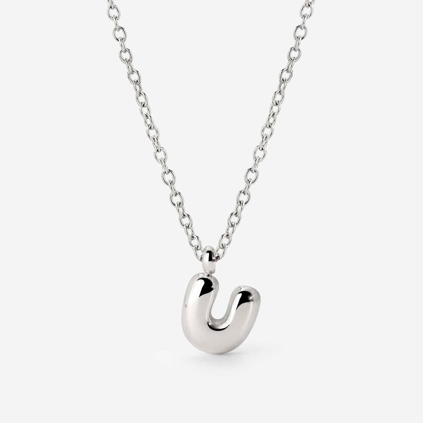 Bubble Letter Collana Argento