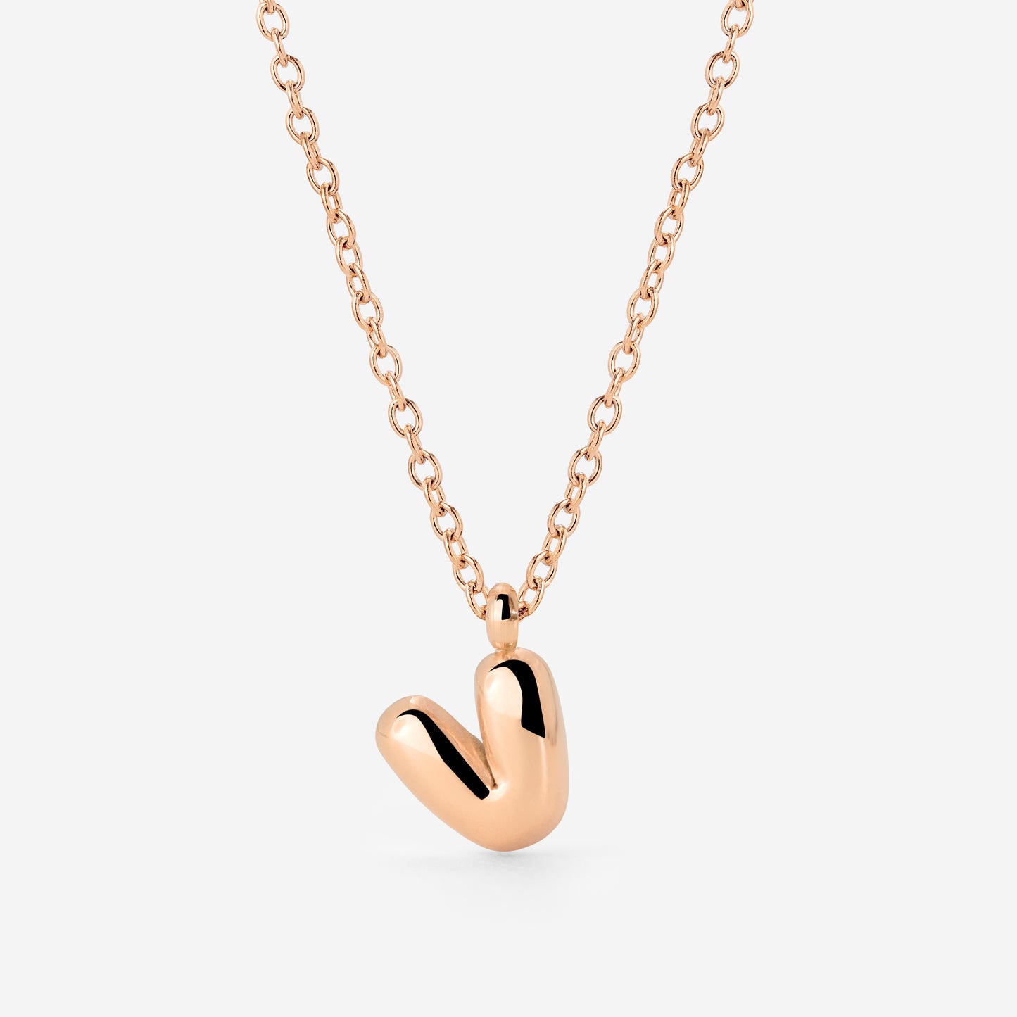 Bubble Letter Collana Oro Rosa