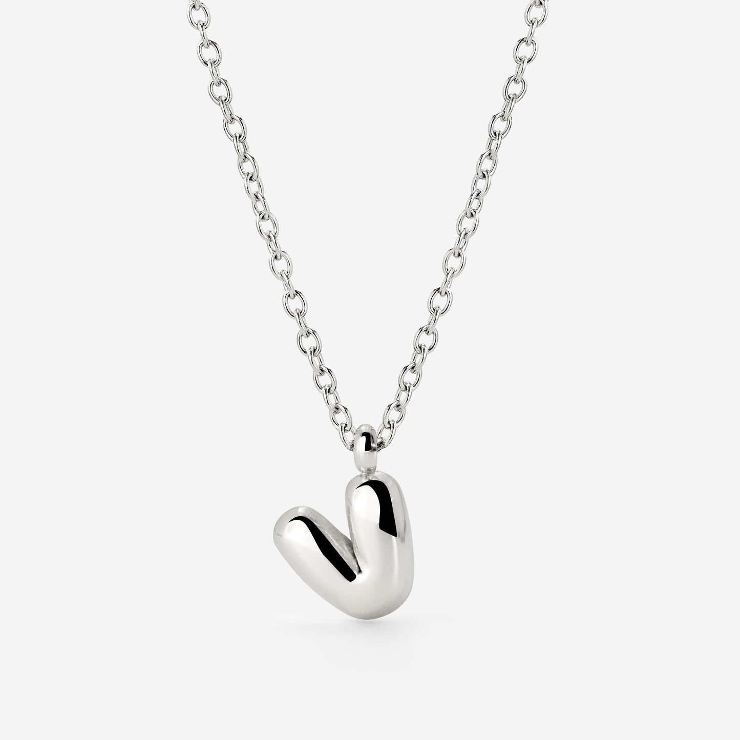 Bubble Letter Collana Argento