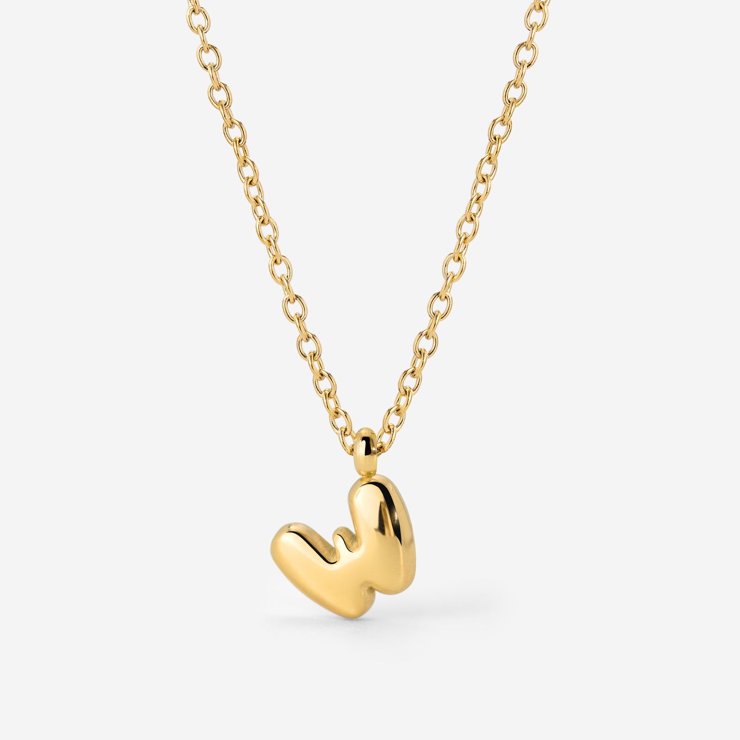 Bubble Letter Collana Oro
