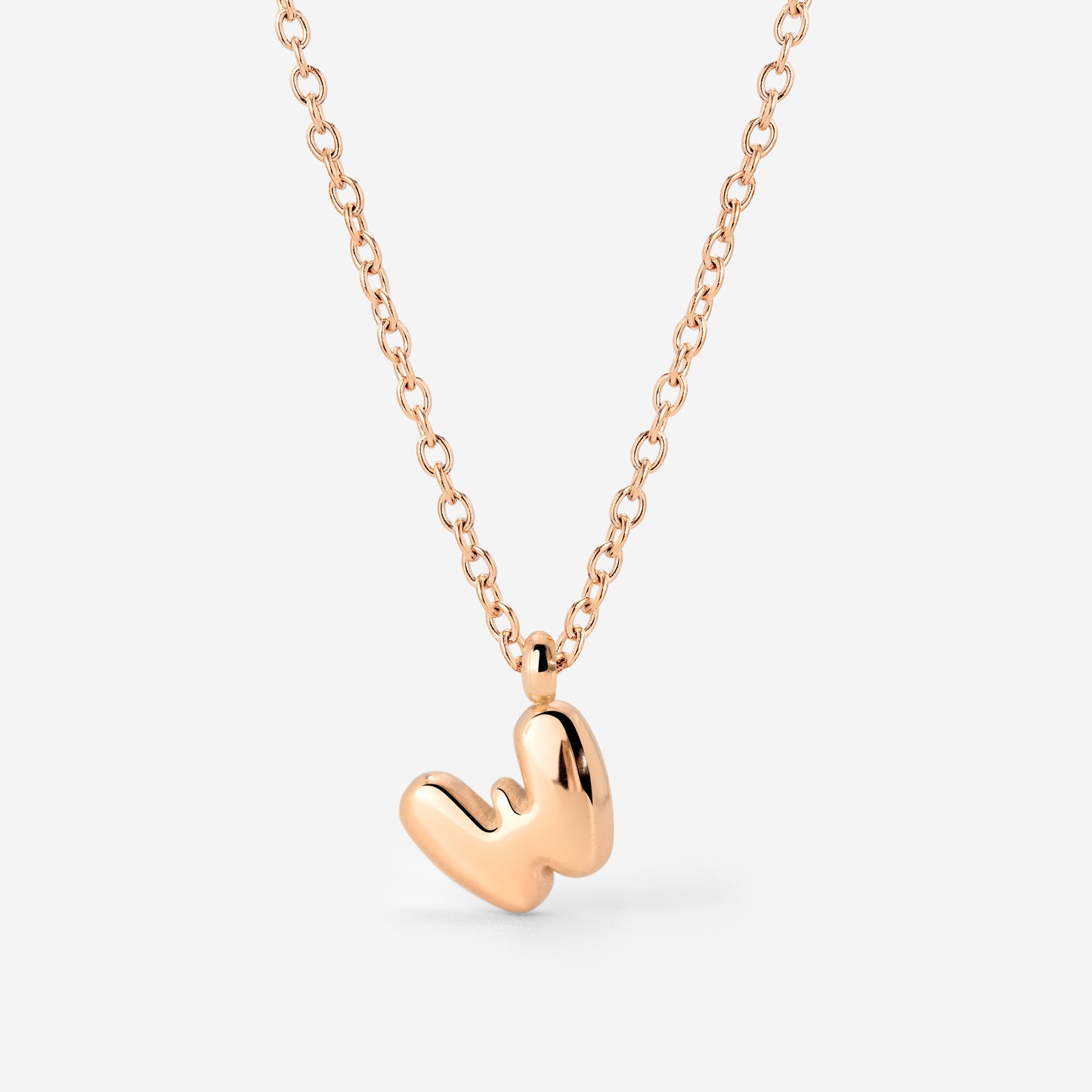 Bubble Letter Collana Oro Rosa
