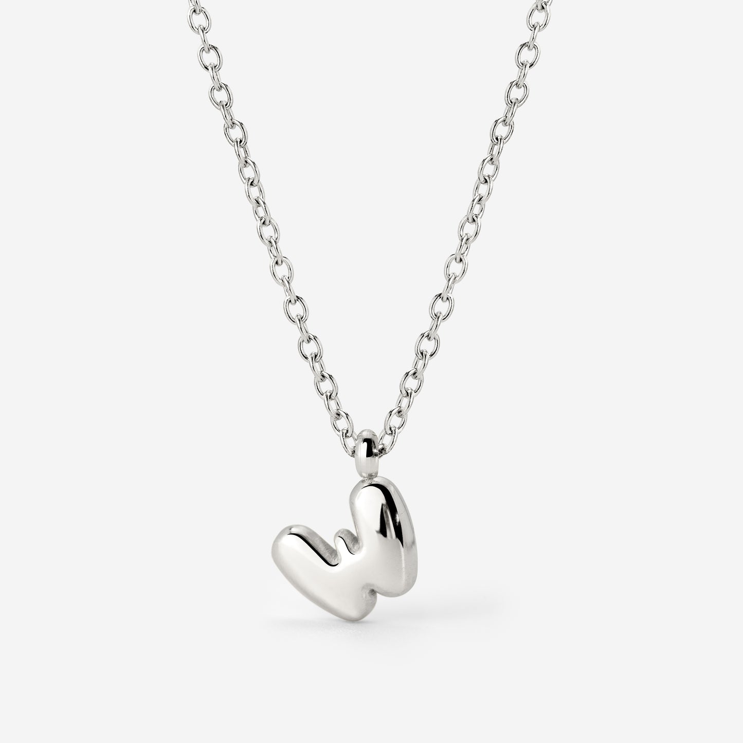 Bubble Letter Collana Argento