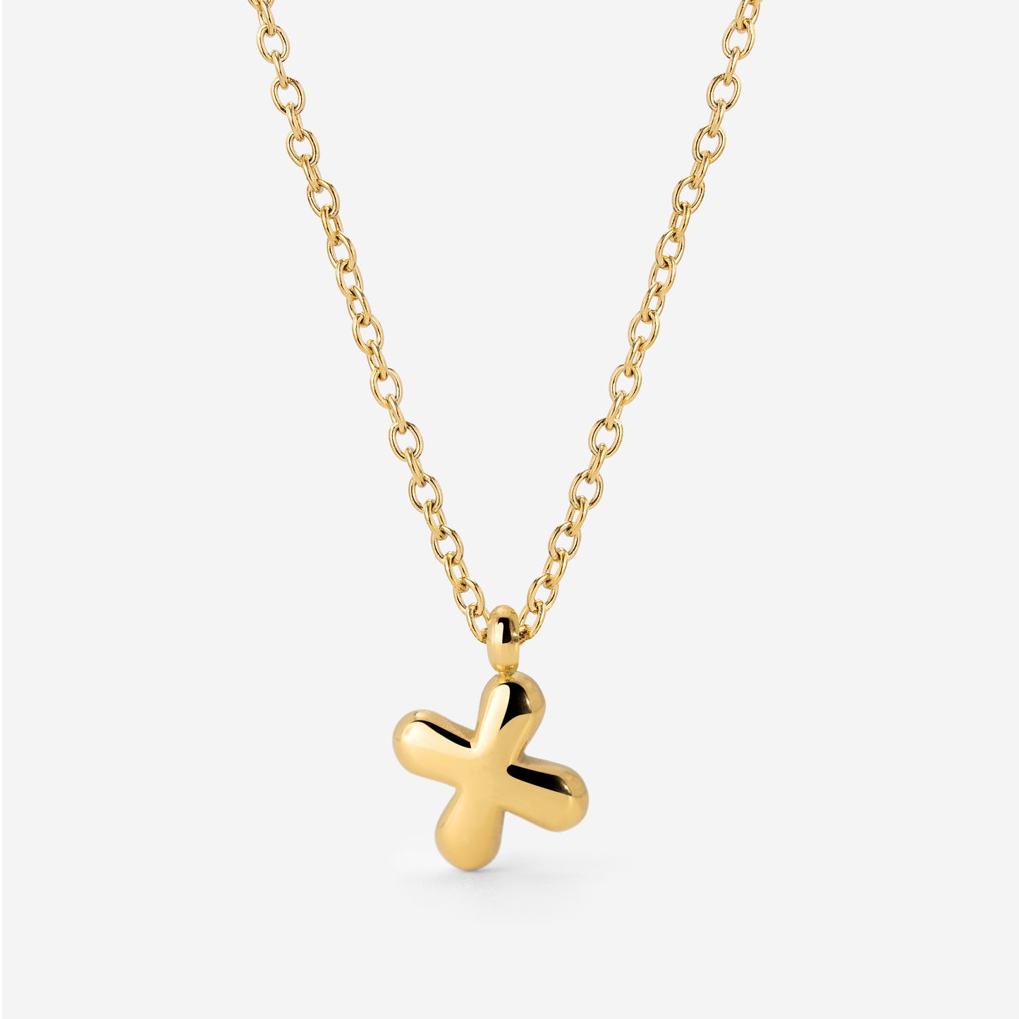 Bubble Letter Collana Oro