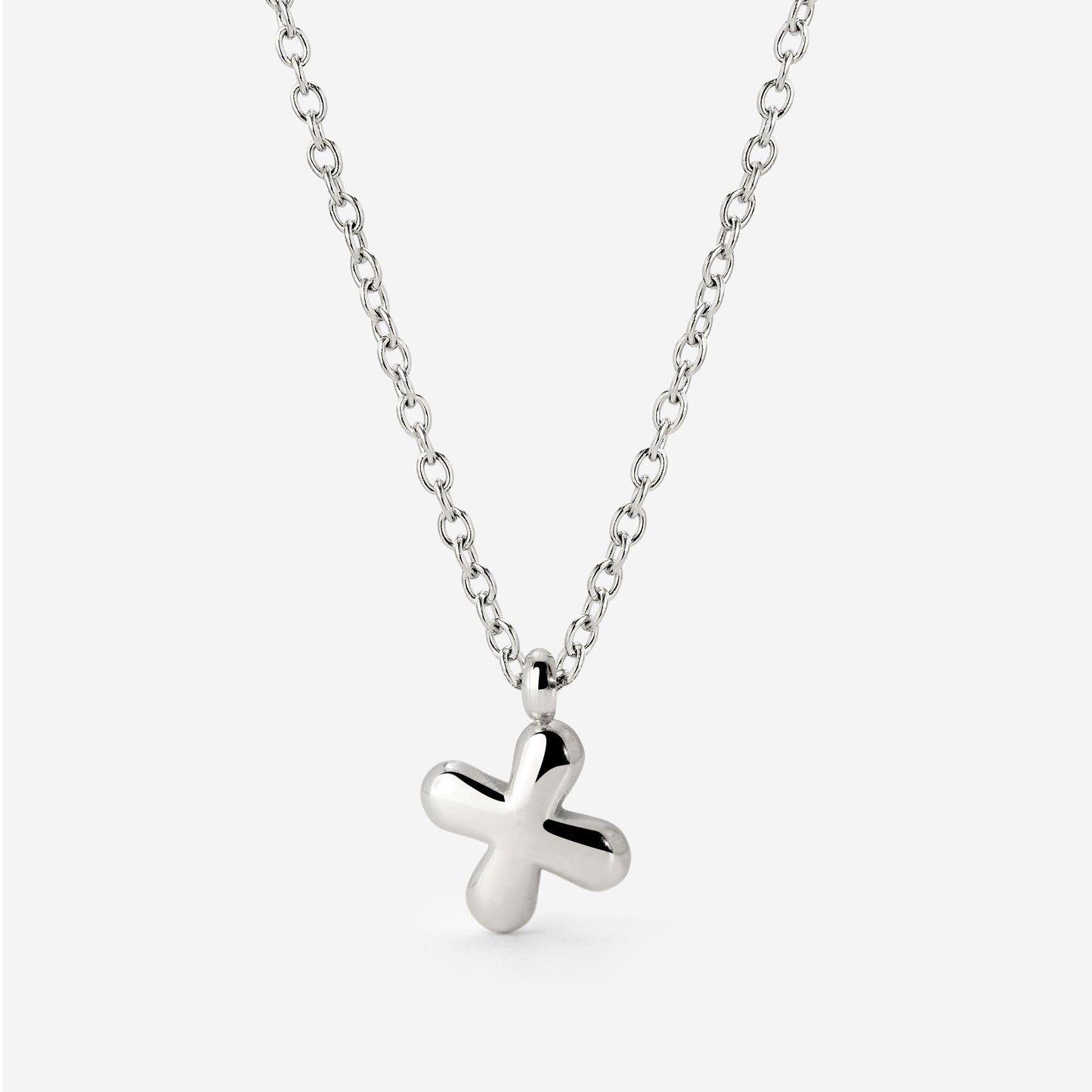 Bubble Letter Collana Argento