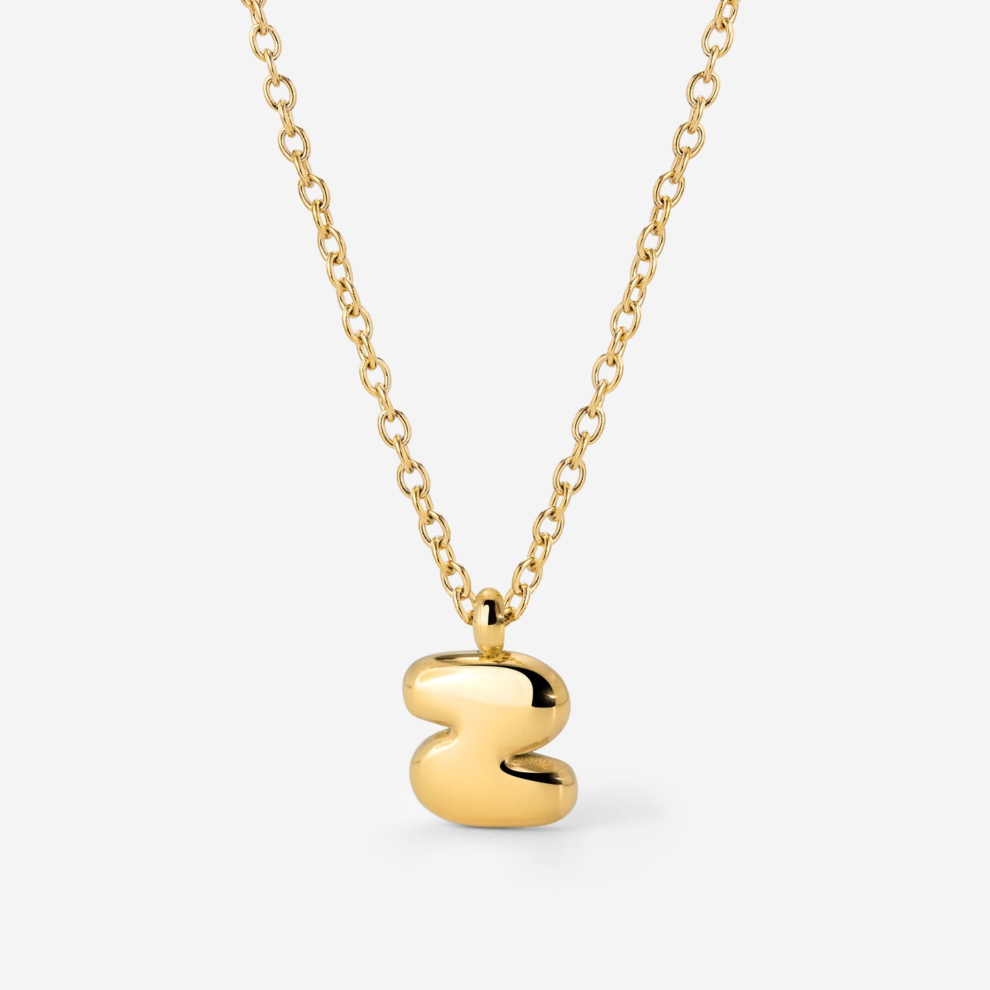 Bubble Letter Collana Oro
