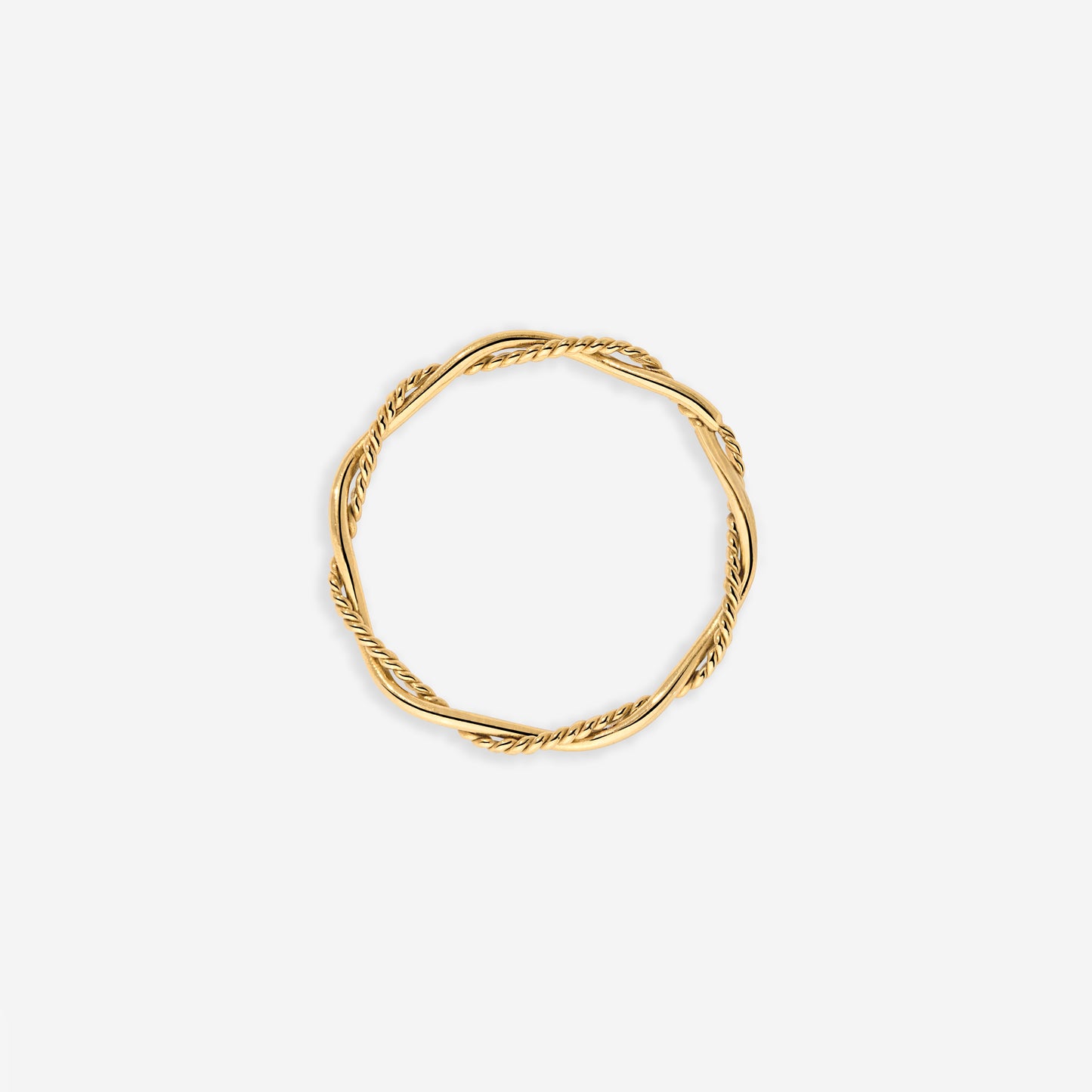 Curly Twist Anello Oro