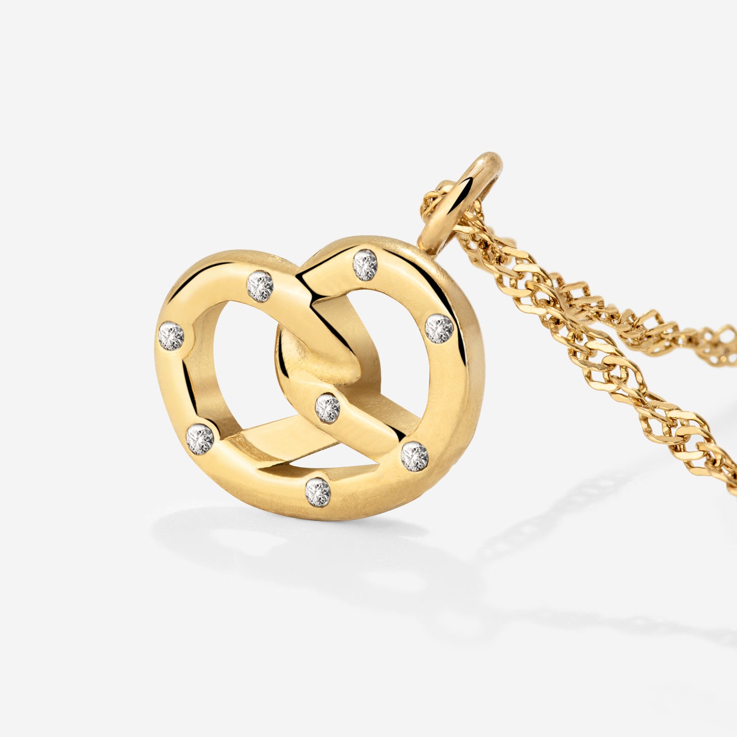 Bedazzle my Pretzel Collana Oro