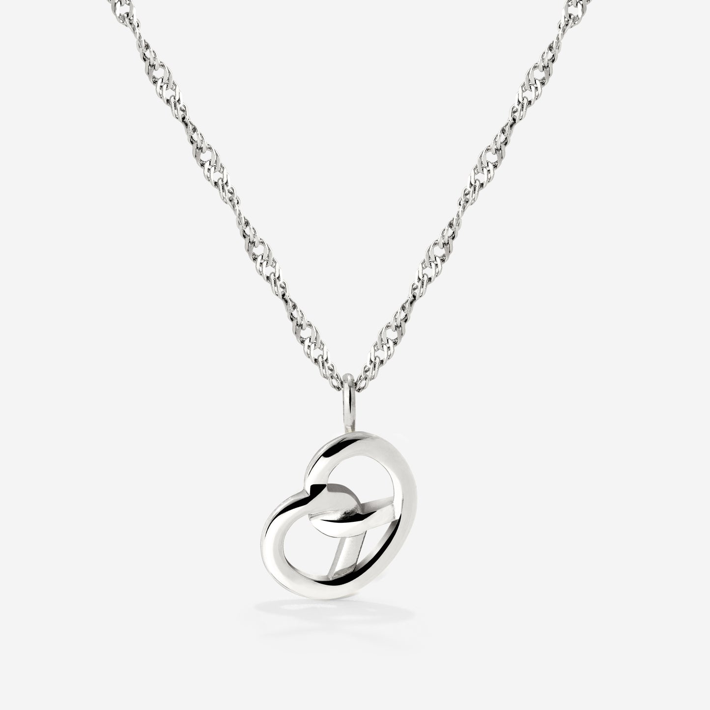 Bedazzle my Pretzel Collana Argento