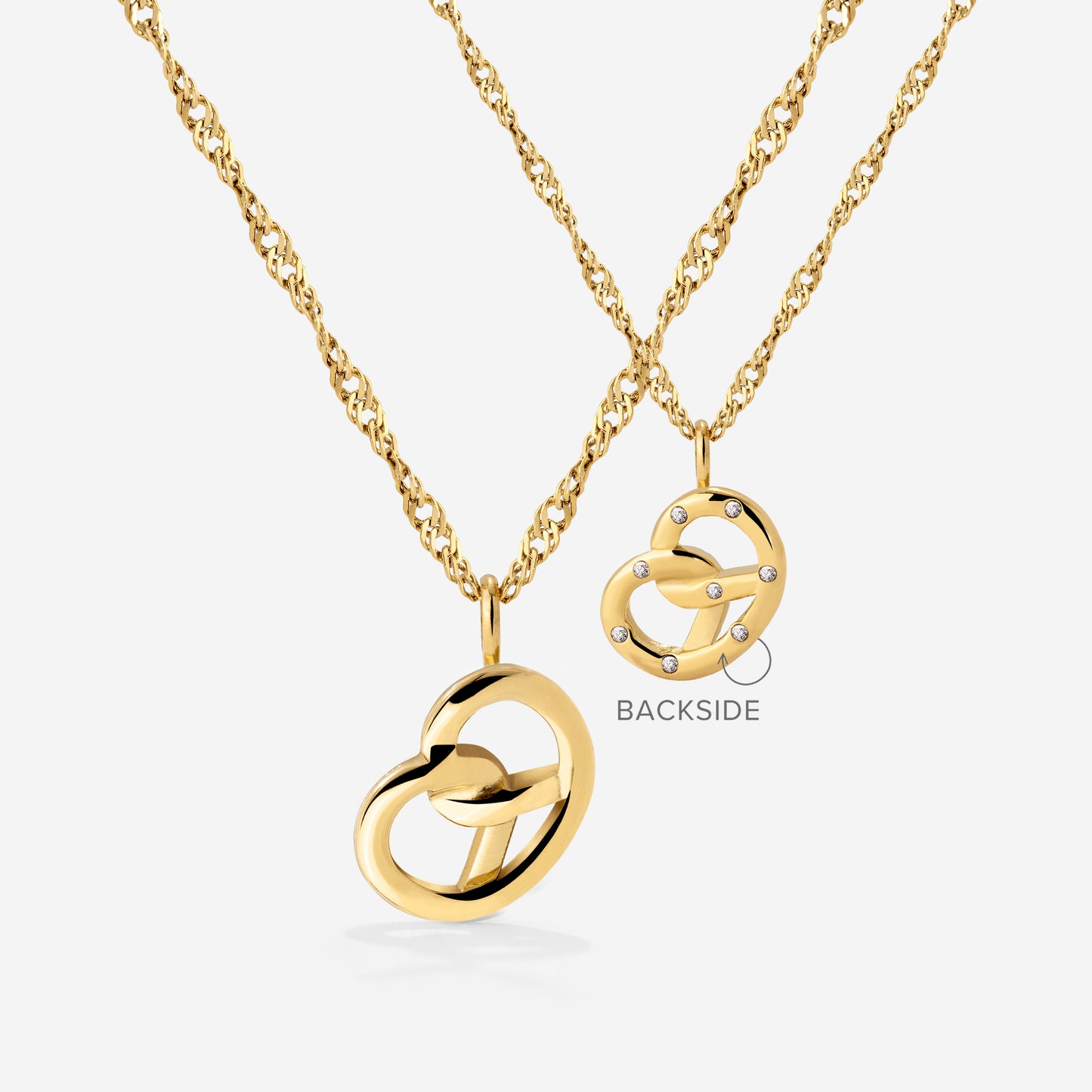 Bedazzle my Pretzel Collana Oro