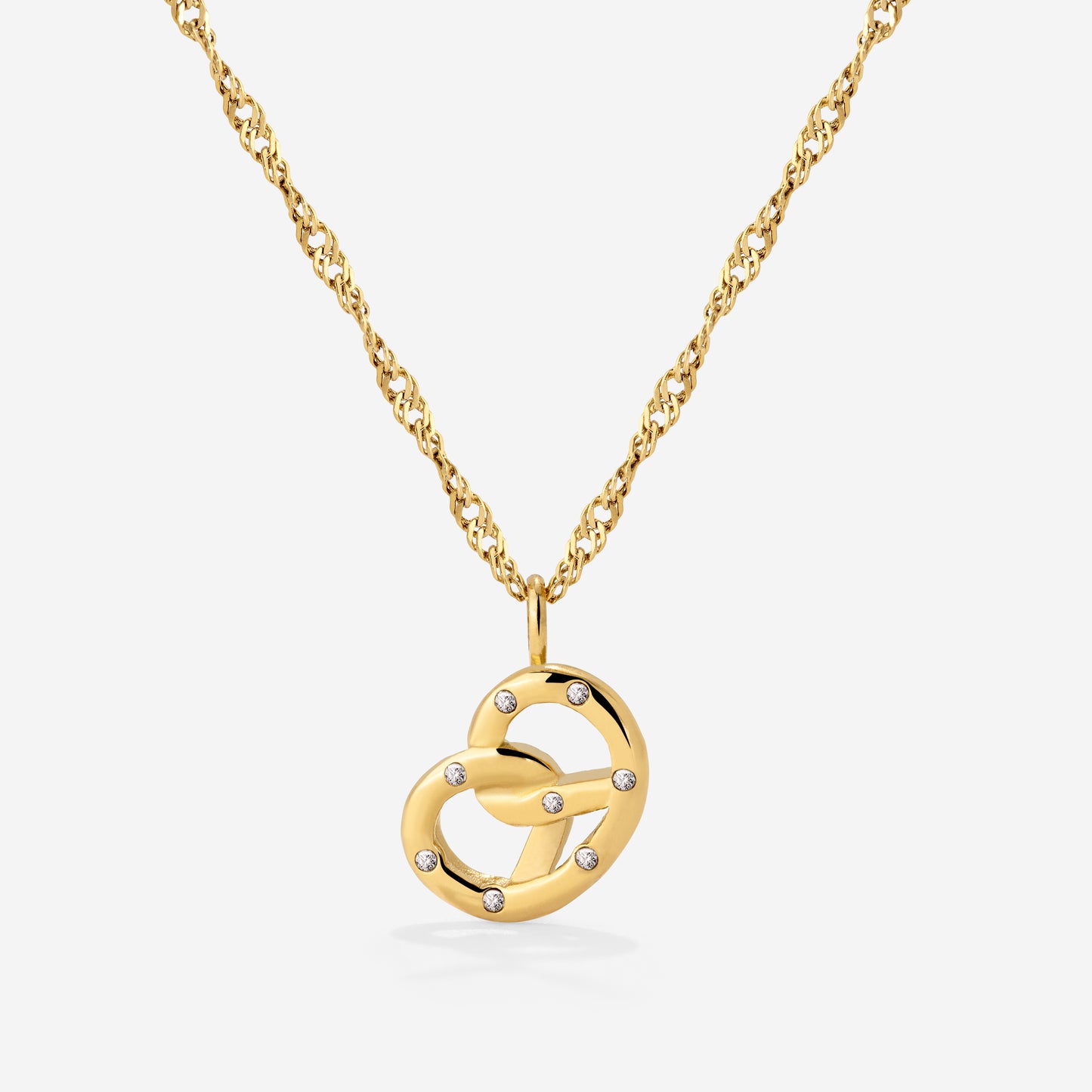 Bedazzle my Pretzel Collana Oro