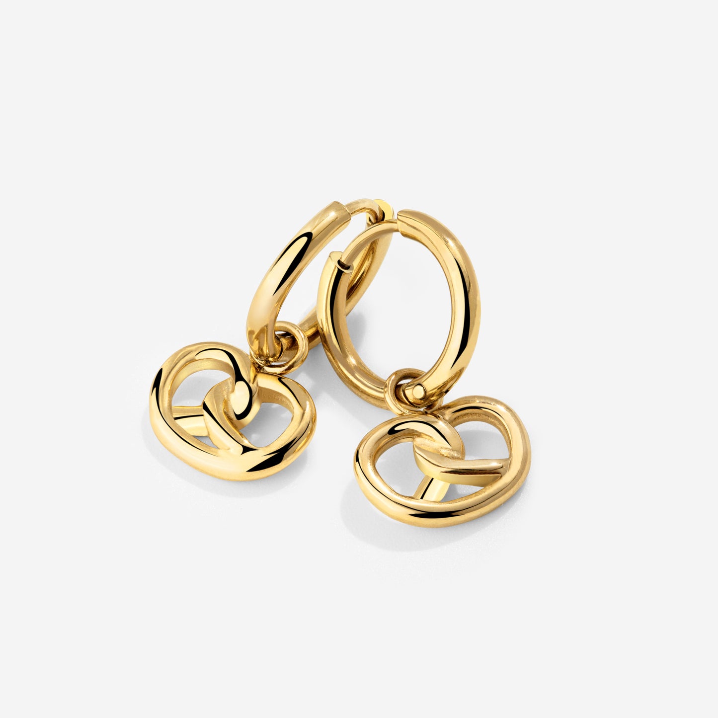 Pretzel Babe Hoop Set Small Oro