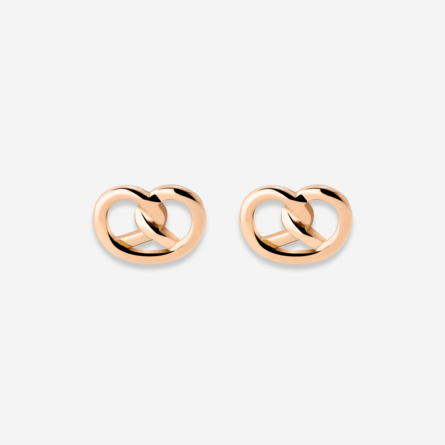 Pretzel Babe Orecchini Oro Rosa