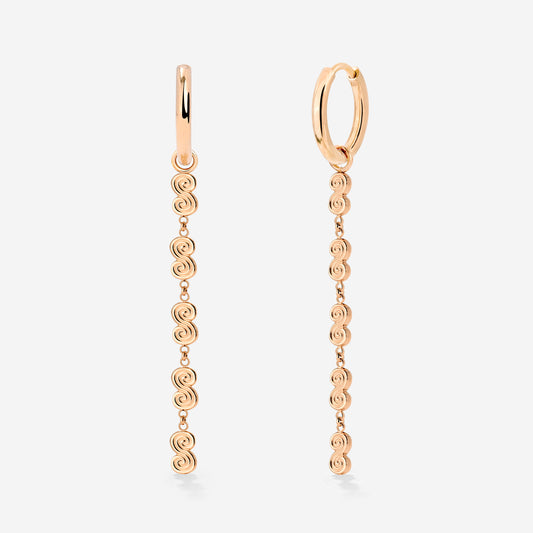 Serpent's Whisper Hoop Set Small Oro Rosa