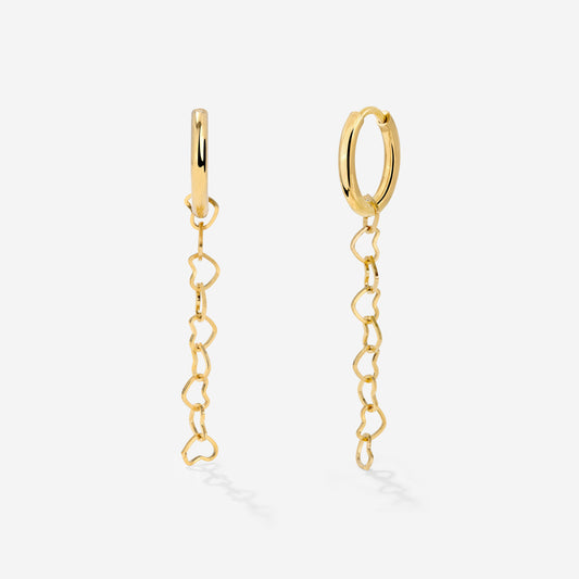 Heart after Heart Hoop Set Small Oro