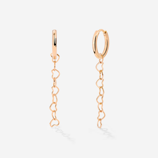Heart after Heart Hoop Set Small Oro Rosa