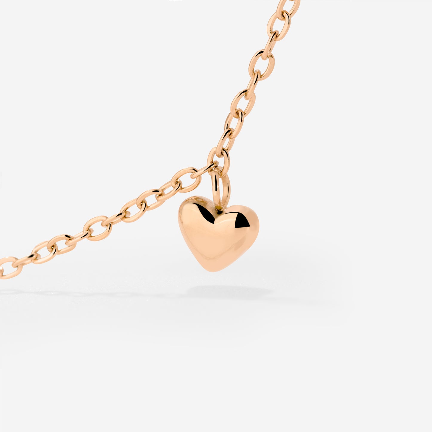 Lovely Heart Choker Oro Rosa
