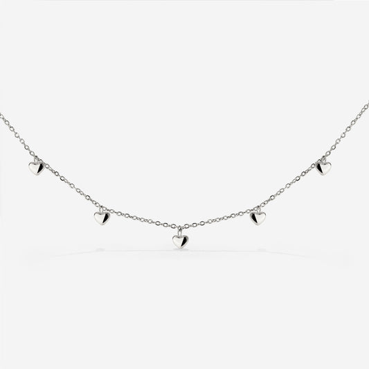 Lovely Heart Choker Argento