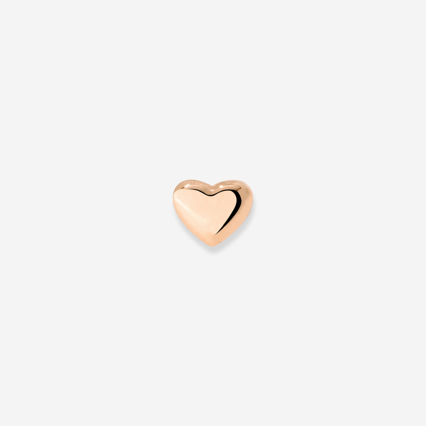 Lovely Heart Piercing a Bottone Oro Rosa
