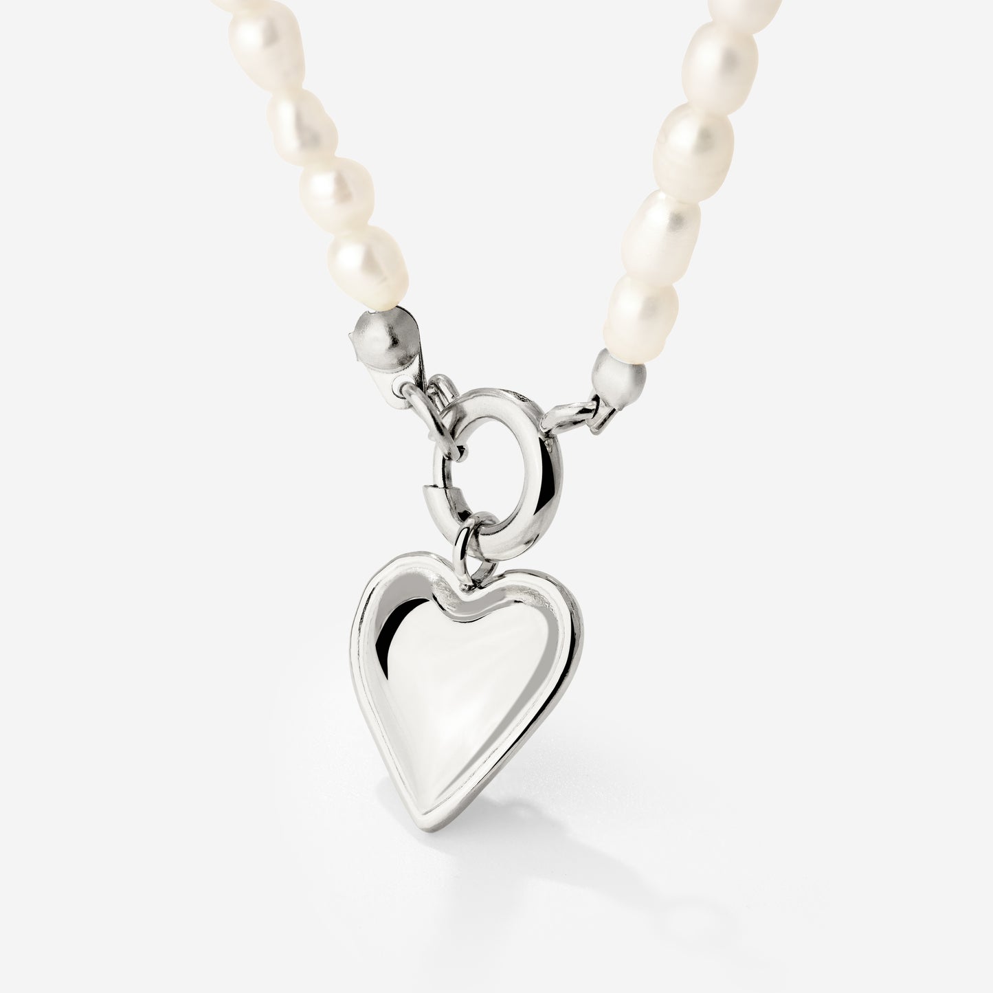 Heartie Pearly Collana Set Argento