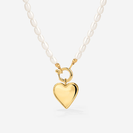 Heartie Pearly Collana Set Oro