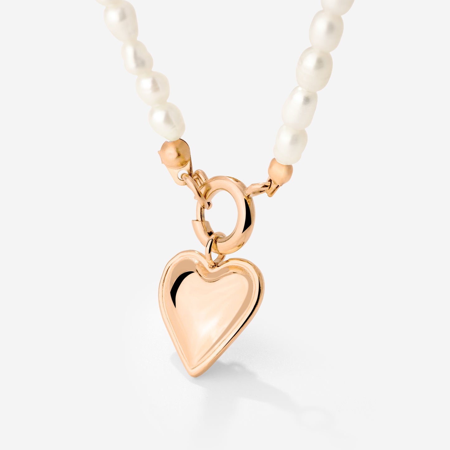 Heartie Pearly Collana Set Oro Rosa