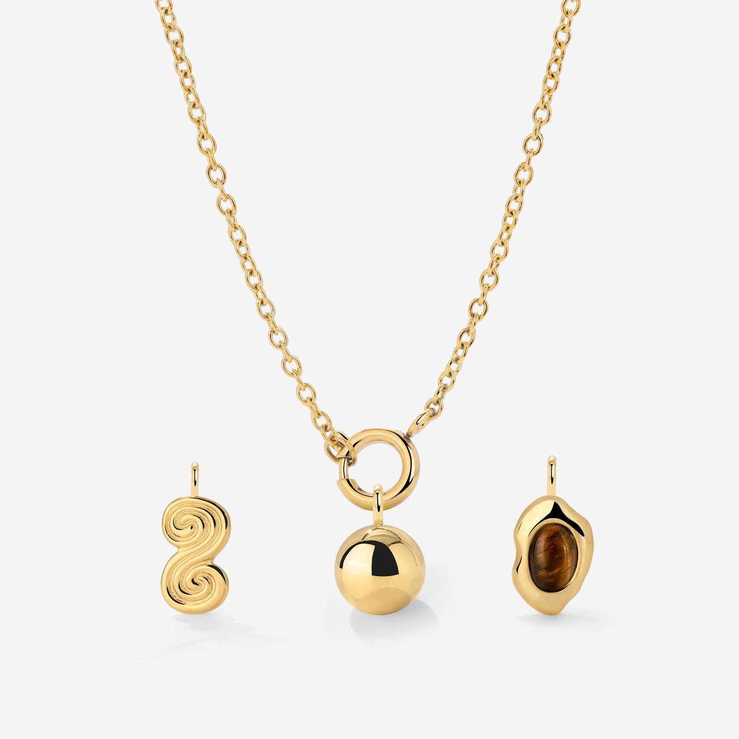 Classic Chain Charm Collana Set