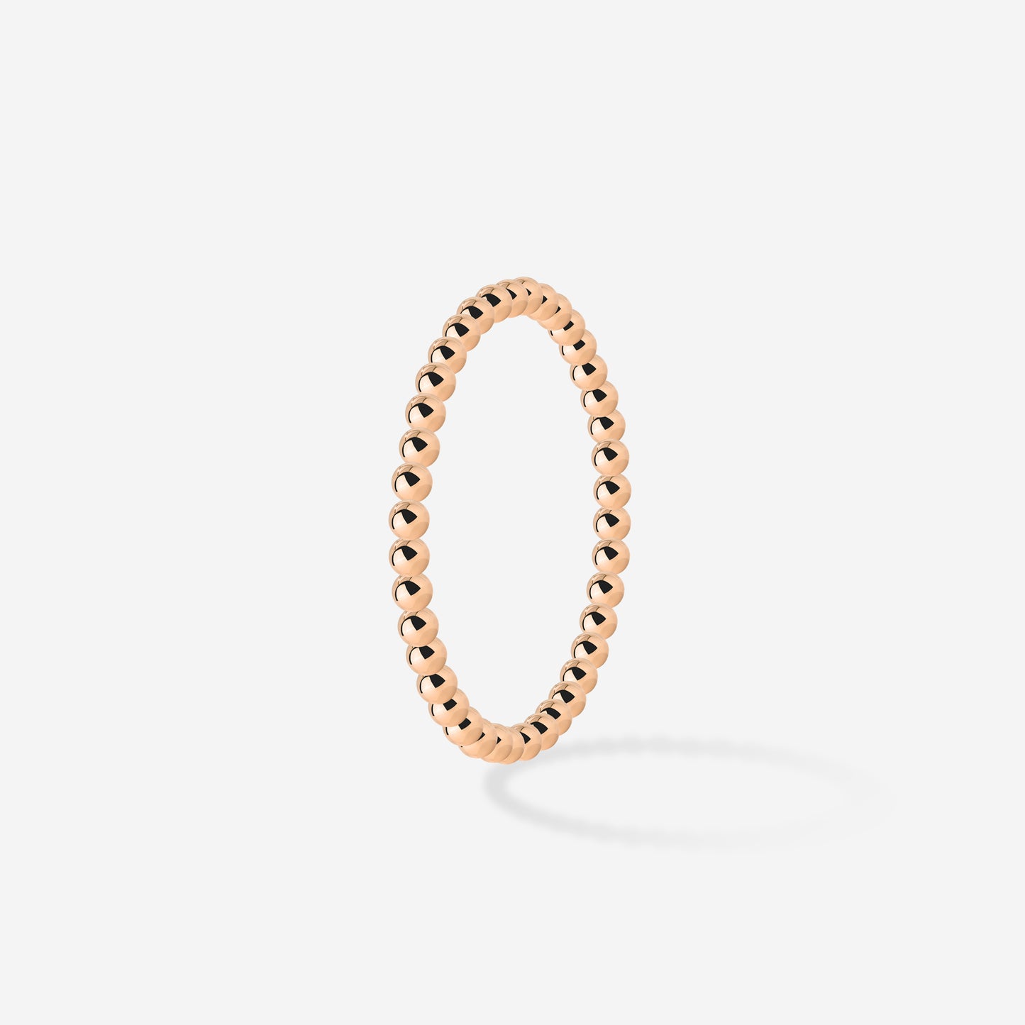 Narrow Sphere Anello Oro Rosa