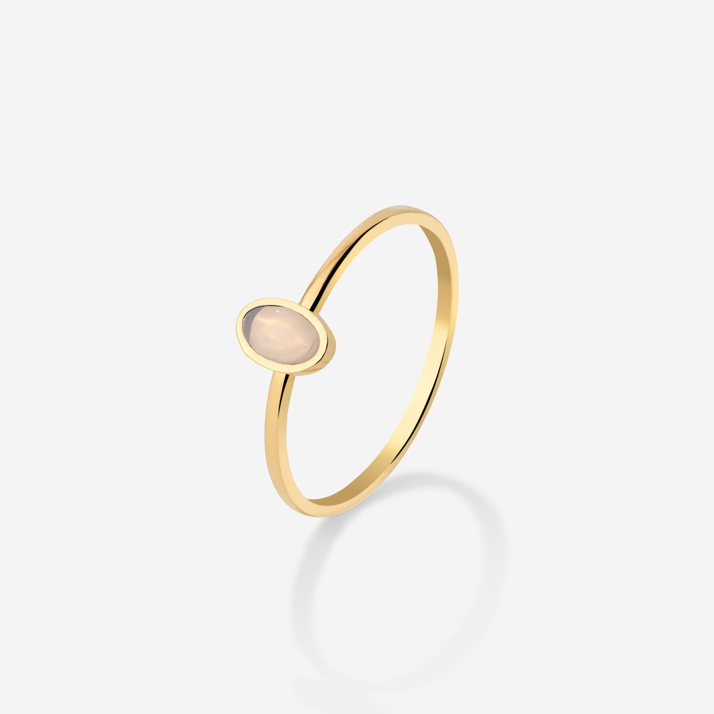 Oval Anello Oro