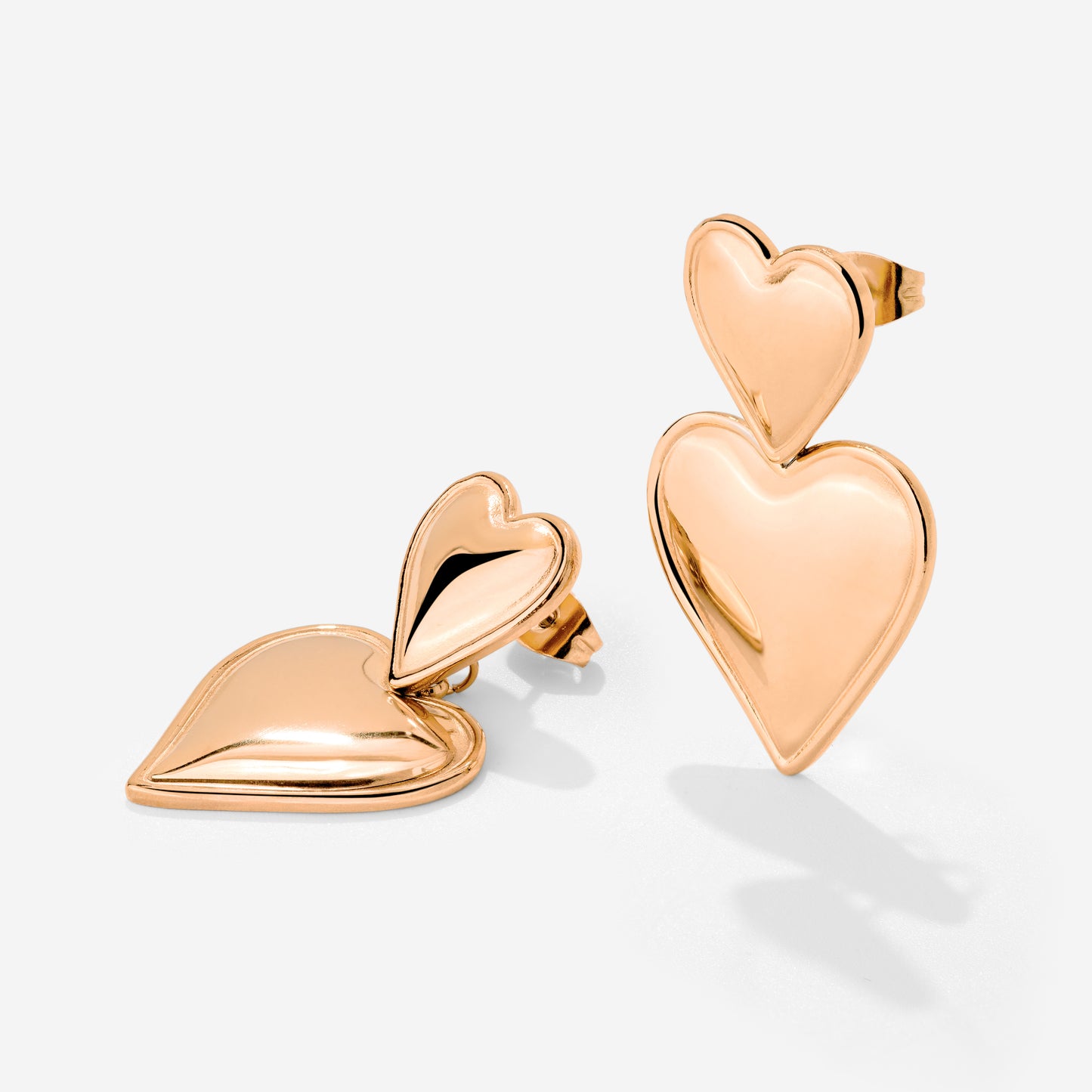 Pillow Hearts Orecchini Oro Rosa