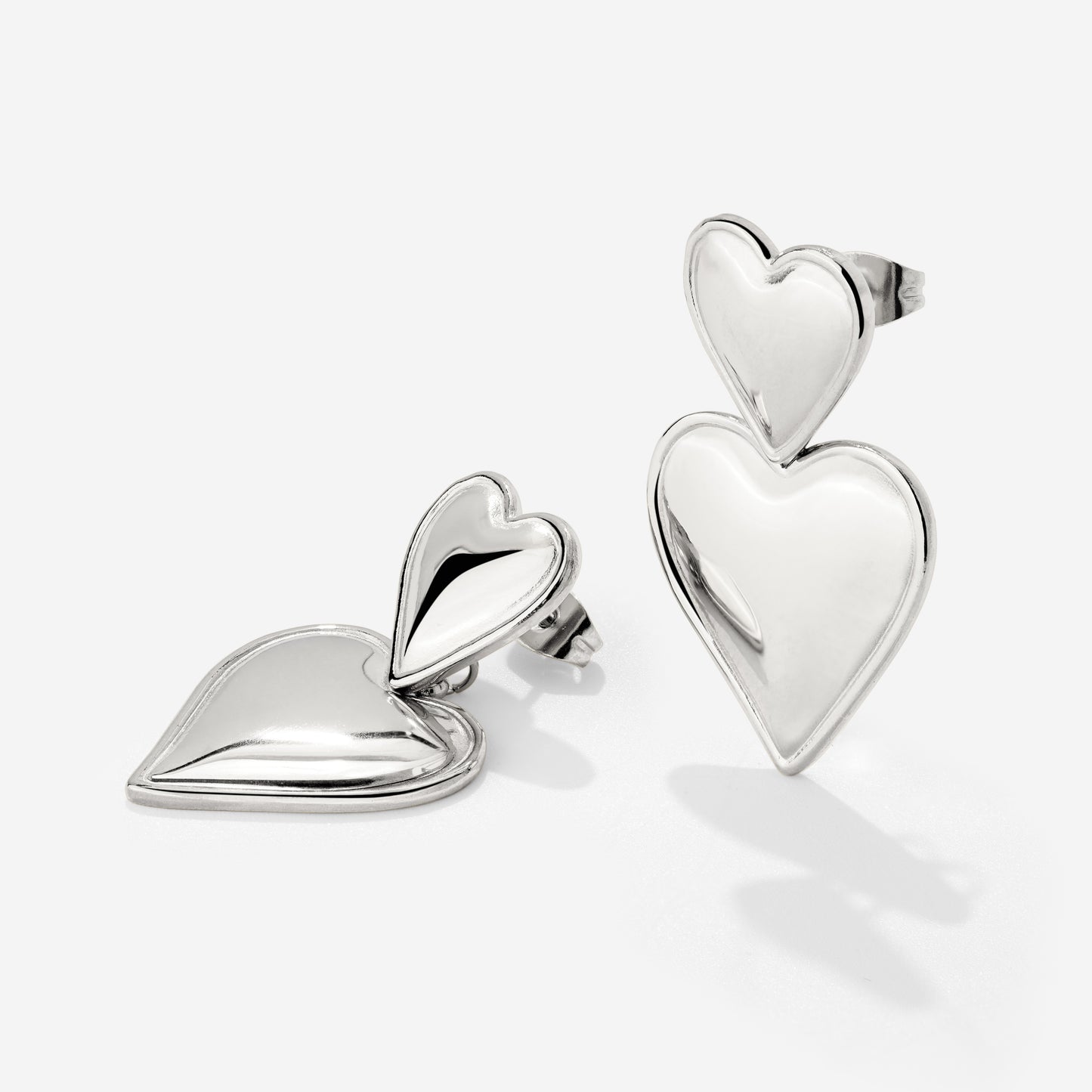 Pillow Hearts Orecchini Argento