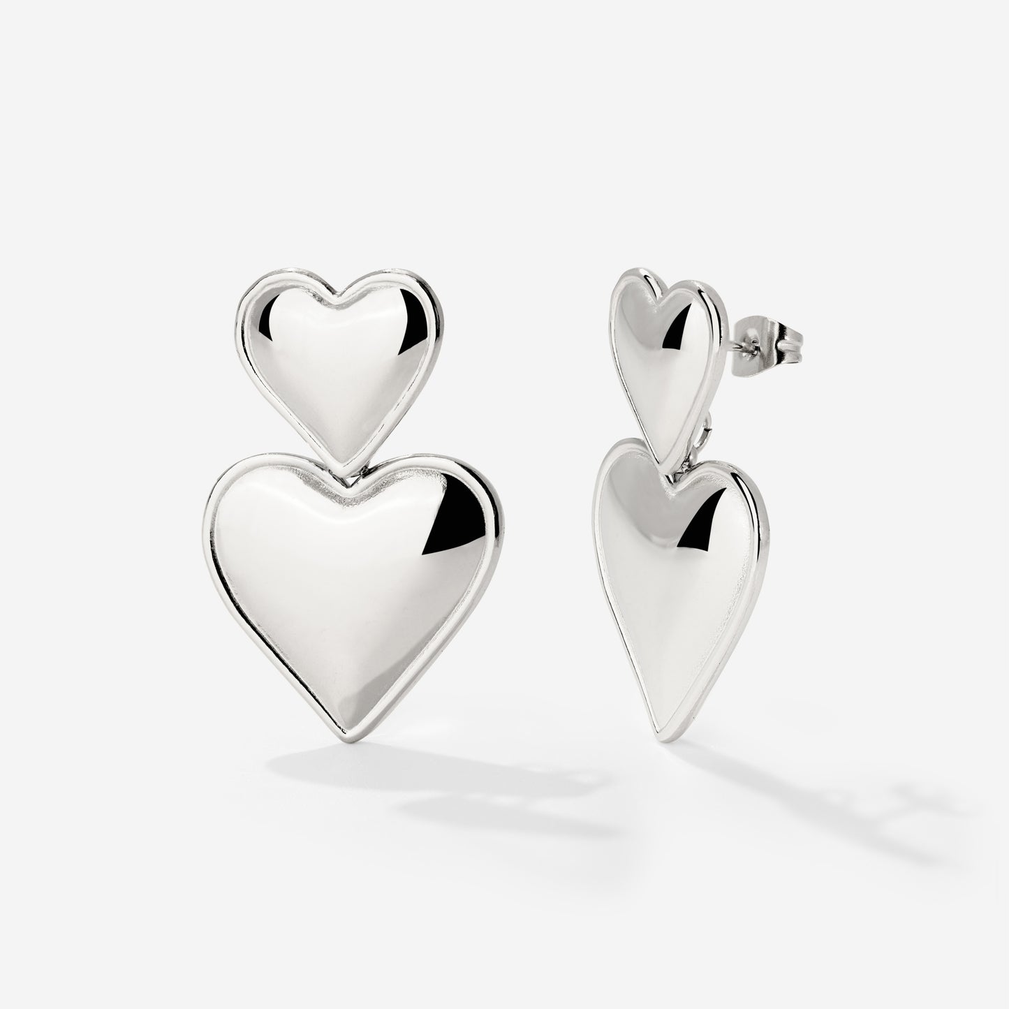 Pillow Hearts Orecchini Argento