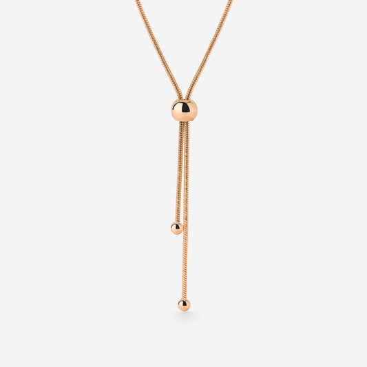 Simple Elegance Y-Collana Oro Rosa