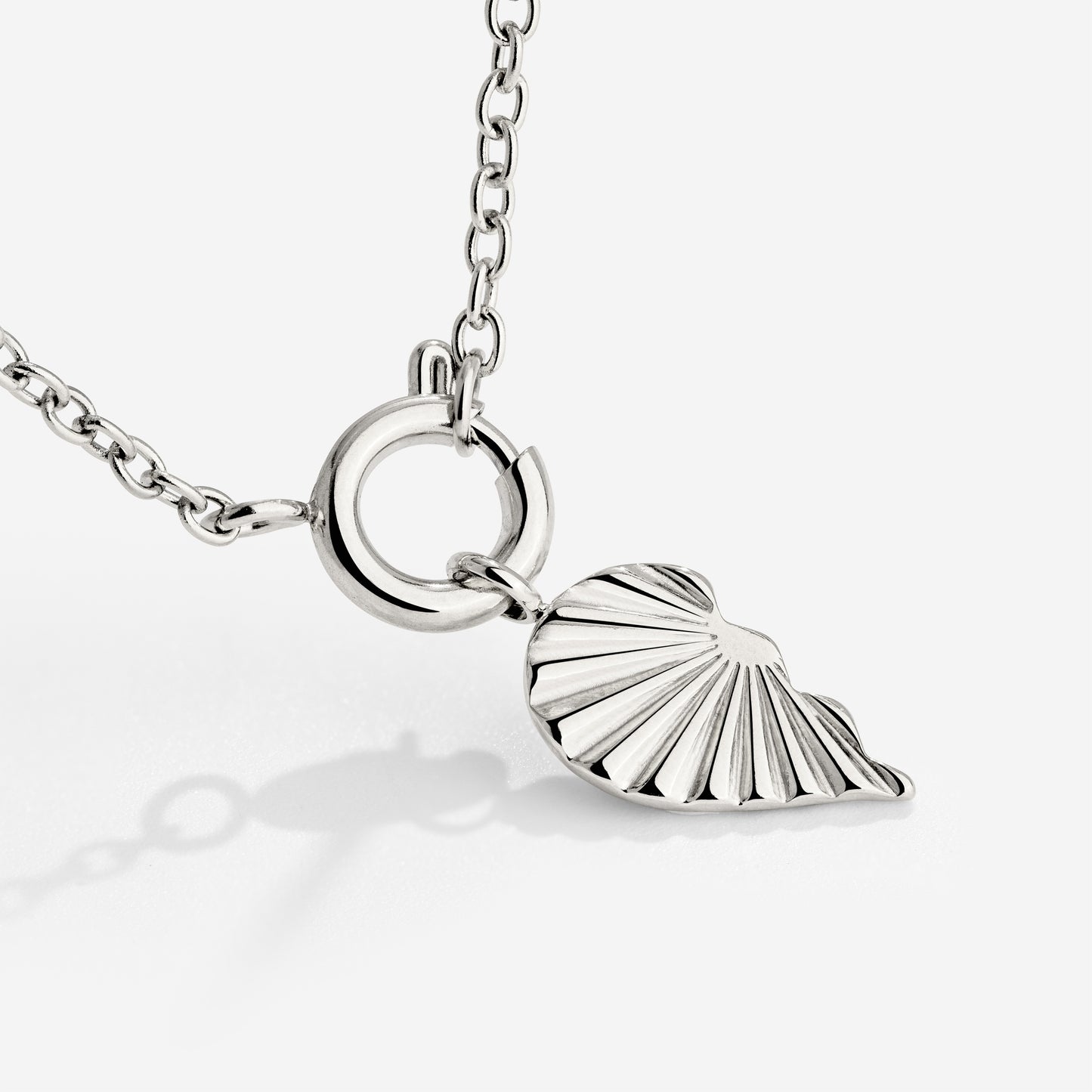 Twin Flame Left Classic Chain Collana Set Argento