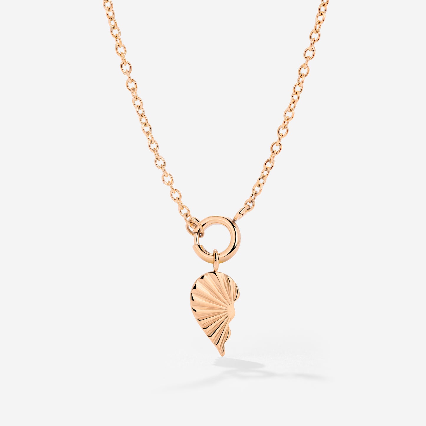 Twin Flame Left Classic Chain Collana Set Oro Rosa