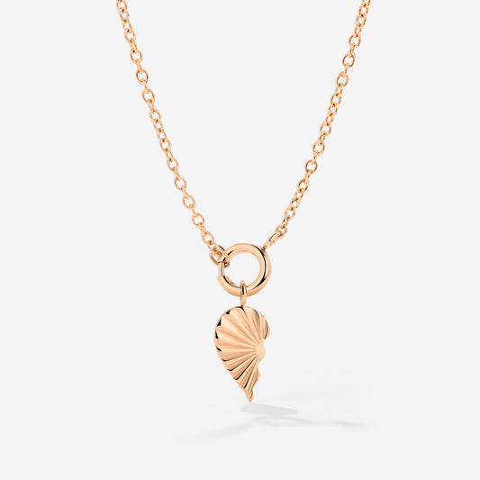 Twin Flame Left Classic Chain Collana Set Oro Rosa