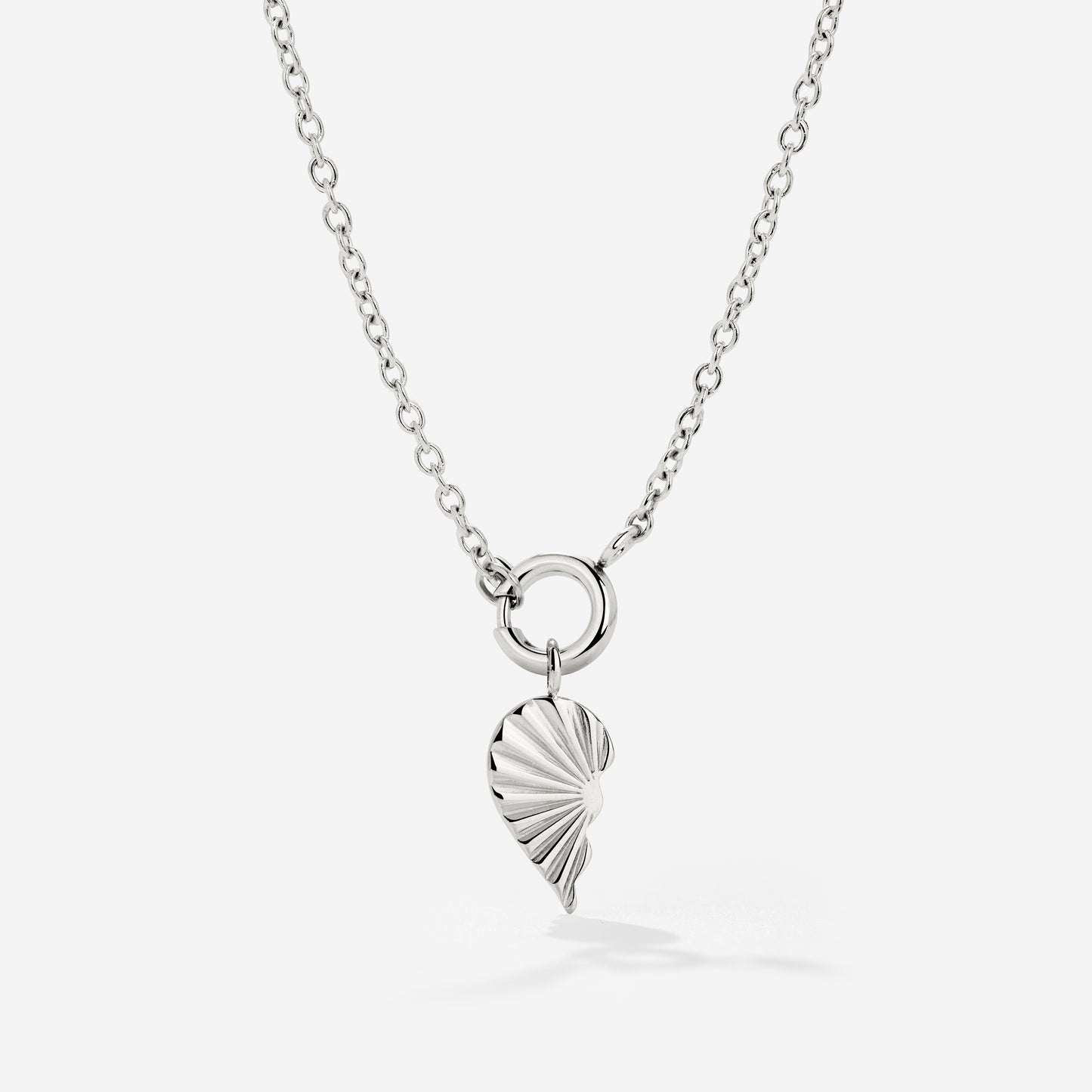 Twin Flame Left Classic Chain Collana Set Argento
