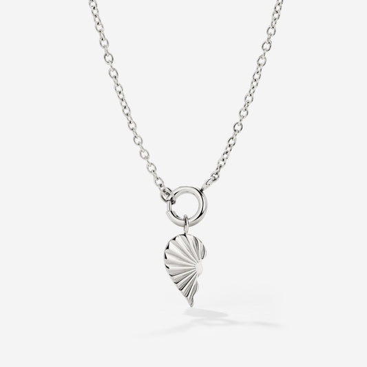 Twin Flame Left Classic Chain Collana Set Argento