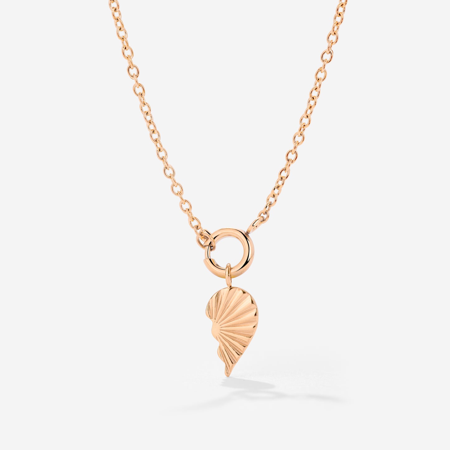 Twin Flame Right Classic Chain Collana Set Oro Rosa