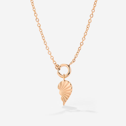 Twin Flame Right Classic Chain Collana Set Oro Rosa
