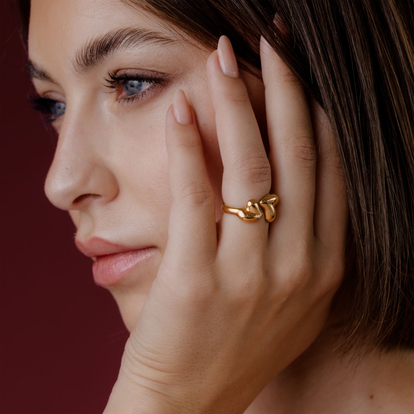 Heartie Anello Oro Rosa