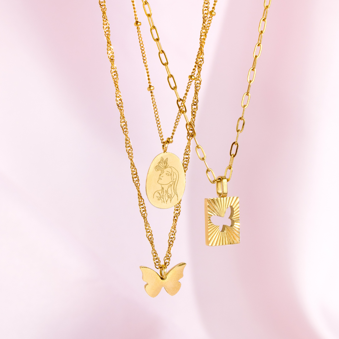 Tender Grace Collana Oro Rosa