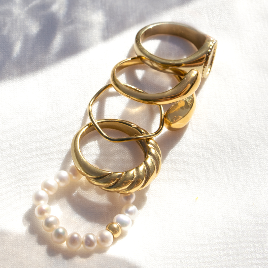 Summertime Pearl Anello Argento