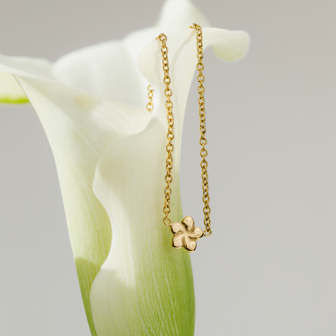 Floral Glow Choker Argento
