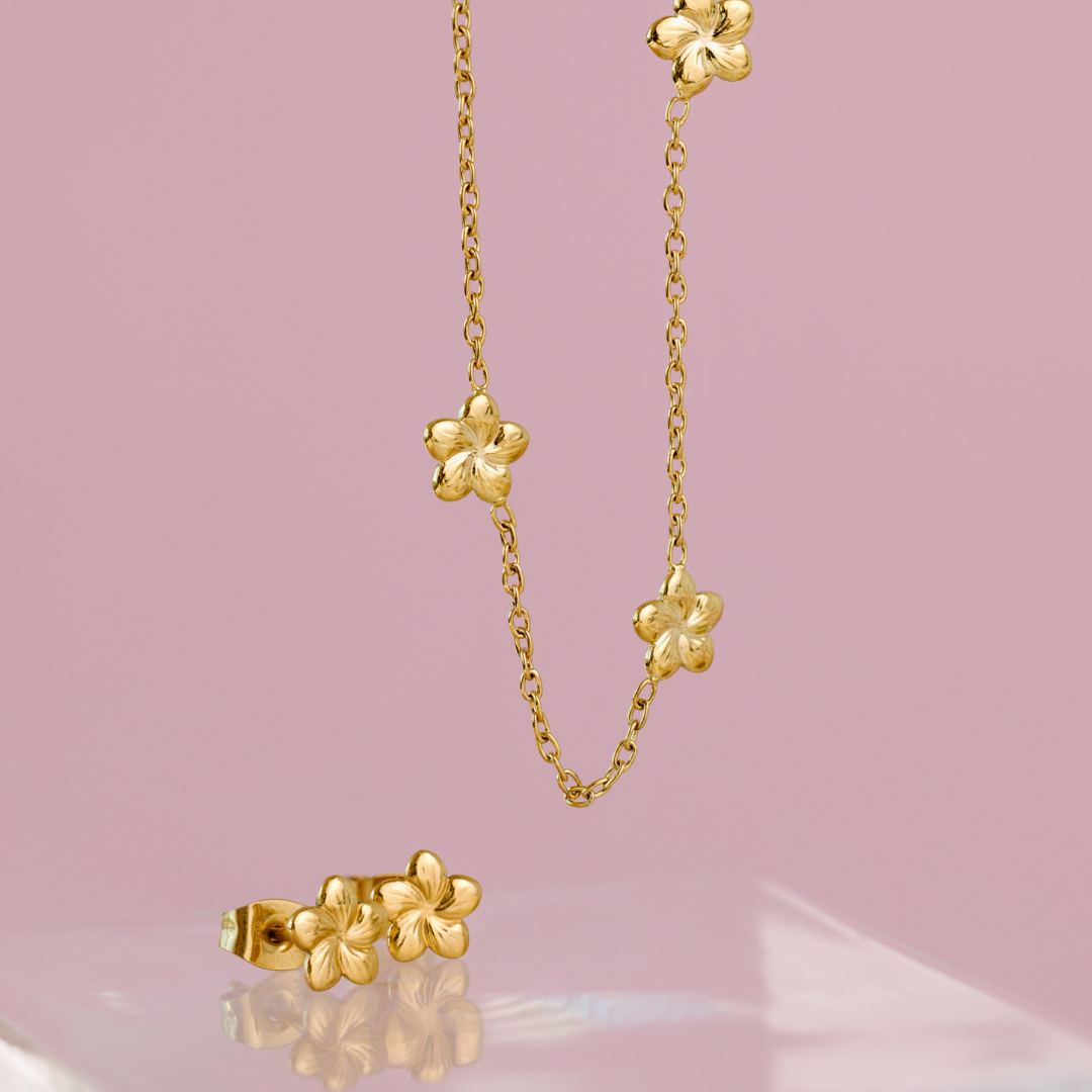 Meadow Choker Oro Rosa