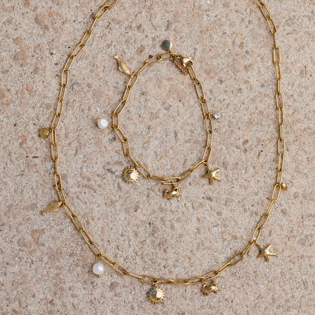 Seaside Treasures Collana Oro Rosa