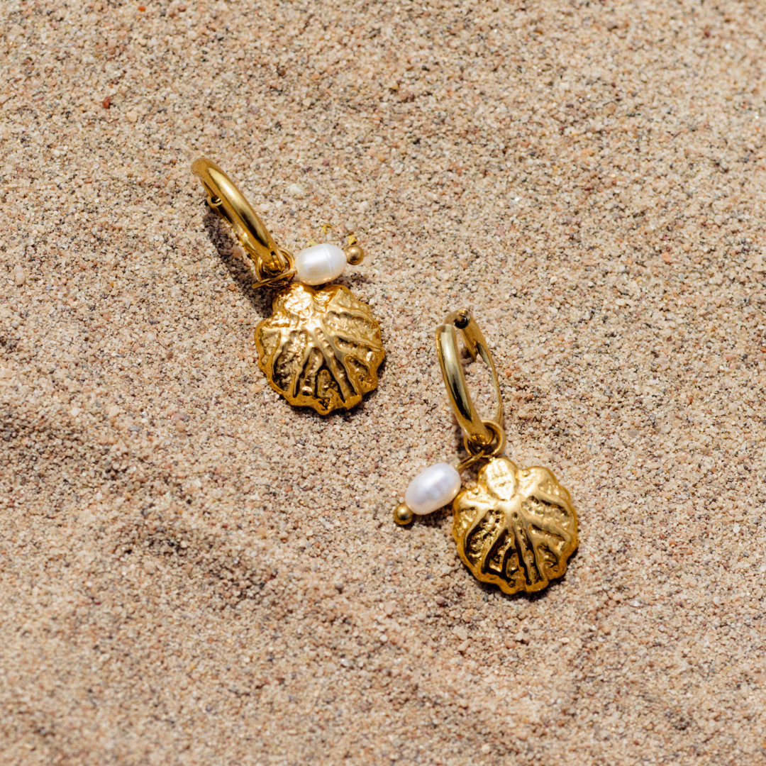 Ocean Lovers Hoop Set Small Oro Rosa