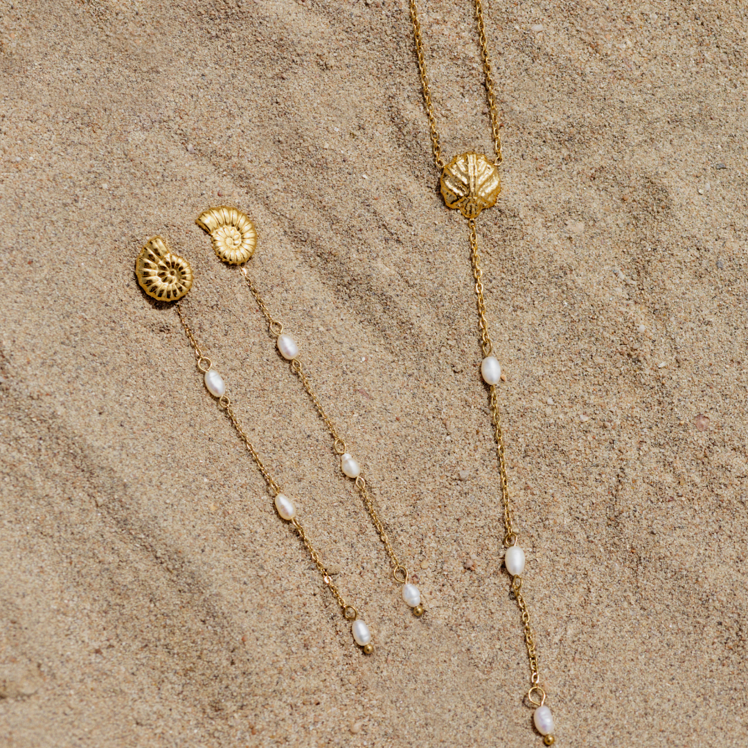 Siren's Spell Pearl Drop Orecchini Oro