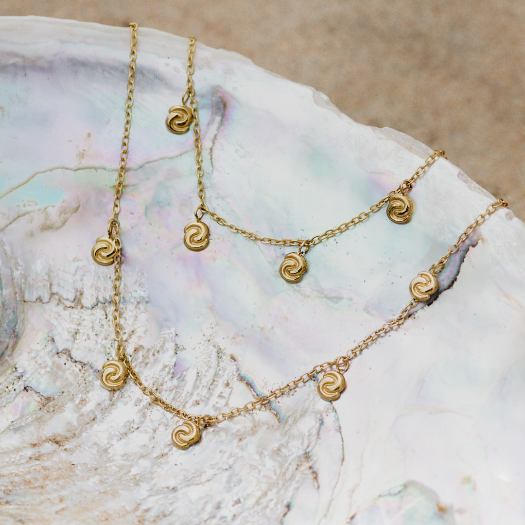 Tides of Time Choker Oro Rosa