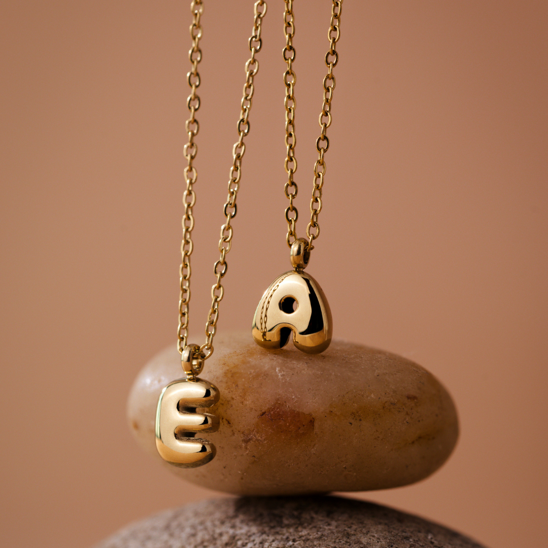 Bubble Letter Collana Argento